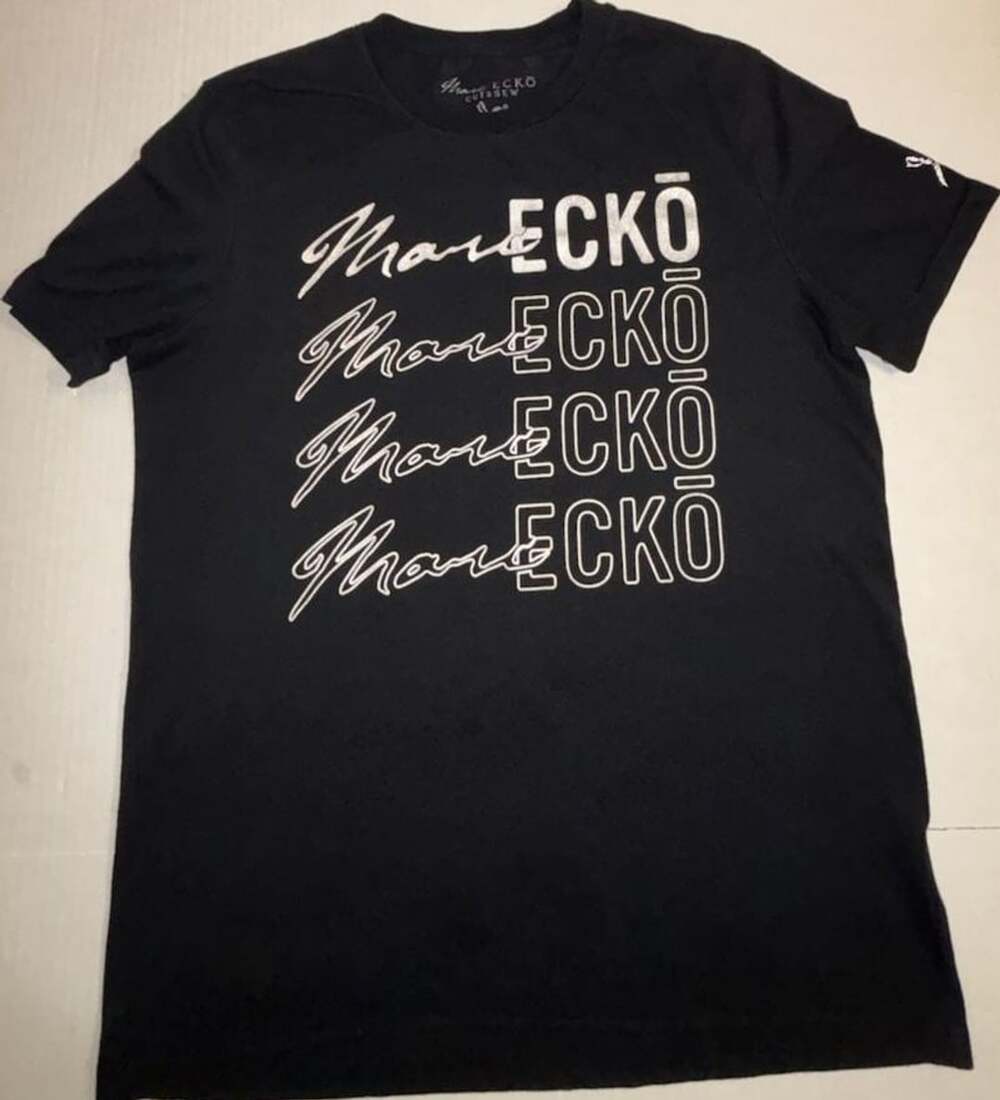 Marc Ecko Cut & Sew T-Shirt Size M Black Graphic Tee